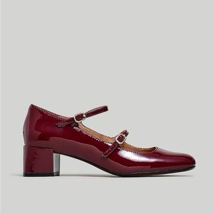 Nettie Heeled Mary Jane in Cabernet Patent Leather - size 12